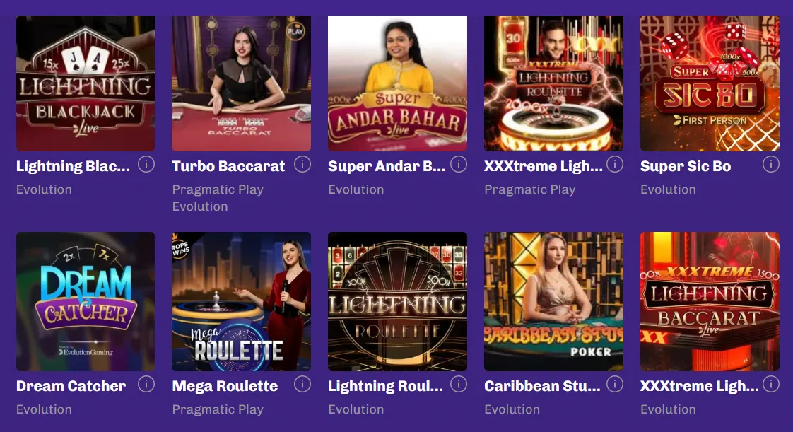 Lalabet Casino live casino met echte dealers en HD-streams